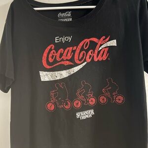 Coca Cola Black and Red Short Sleeve Tee